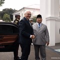 Presiden Republik Indonesia Prabowo Subianto menerima kunjungan kenegaraan Presiden Republik Federasi Jerman Frank-Walter Steinmeier bersama Ibu Negara Elke Budenbender di Istana Merdeka, Jakarta, Senin (15/6/2026). (Tangkapan Layar YouTube Sekretari