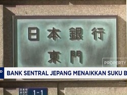 Bank Sentral Jepang Kerek Suku Bunga Tertinggi Dalam 31 Tahun