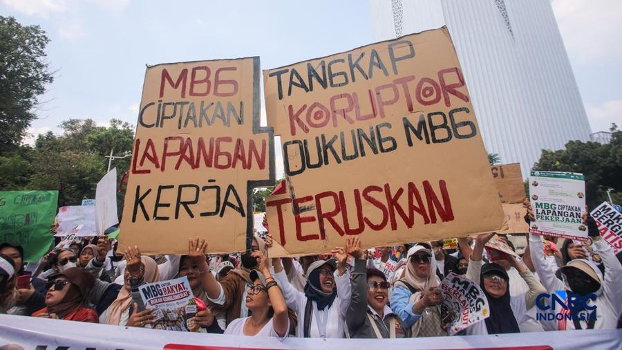 Demo Dukung MBG