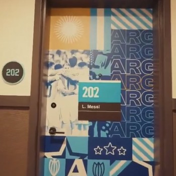 Kamar Hotel yang ditempati Lionel Messi. (Tangkapan Layar X)