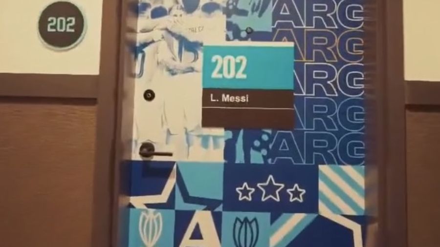Kamar Hotel yang ditempati Lionel Messi. (Tangkapan Layar X)