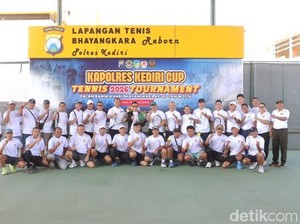 Kapolres Kediri Cup Digelar, 25 Tim Tenis Ramaikan Hari Bhayangkara ke-80