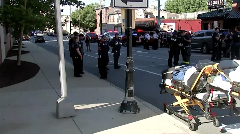 Kepolisian Wilmington, Delaware, Amerika Serikat, mengonfirmasi bahwa dua orang menjadi korban penembakan dalam insiden yang terjadi di Rumah Sakit Wilmington pada Senin (16/6/2026). (Tangkapan Layar Video Reuters/ABC AFFILIATE WPVI)