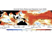 Analisis Dinamika Atmosfer Dasarian I Juni 2026 pertanggal 13 Juni 2026. (Dok. BMKG)