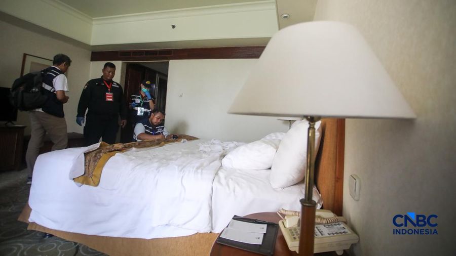 Hotel Sultan di kawasan Senayan, Jakarta Pusat, resmi beralih ke penguasaan negara setelah proses eksekusi pengosongan lahan dilaksanakan pada Kamis (18/6/2026).  (CNBC Indonesia/Faisal Rahman)