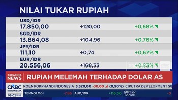 Jelang Pengumuman BI Rate, IHSG Melemah & Rupiah Anjlok ke Rp 17.850 per USD