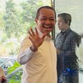 Menteri ESDM Bahlil Lahadalia kunjungi kantor Kemenko Perekonomian. (CNBC Indonesia/Firda Dwi Muliawati)
