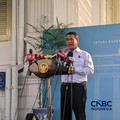 Menteri Pertanian Andi Amran Sulaiman sebelum Rapat Terbatas di Istana Negara, Kamis (18/6/2026). (CNBC Indonesia/Emir Yanwardhana)