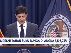 Tok! AS Resmi Tahan Suku Bunga di Angka 3,5–3,75%