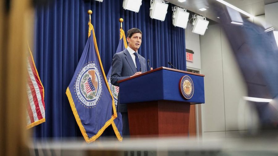New U.S. Federal Reserve Chairman Kevin Warsh holds a press conference following a two-day meeting of the Federal Open Market Committee (FOMC), at the U.S. Federal Reserve in Washington, D.C., U.S. June 17, 2026. REUTERS/Eric Lee