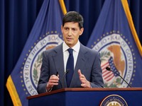 New U.S. Federal Reserve Chairman Kevin Warsh holds a press conference following a two-day meeting of the Federal Open Market Committee (FOMC), at the U.S. Federal Reserve in Washington, D.C., U.S. June 17, 2026. REUTERS/Eric Lee