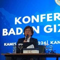 Wakil Kepala BGN sekaligus juru bicara BGN, Agustina Arumsari saat konferensi pers di kantornya, Jakarta, Kamis (18/6/2026). (CNBC Indonesia/Martyasari Rizky)