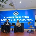 Wakil Kepala BGN sekaligus juru bicara BGN, Agustina Arumsari saat konferensi pers di kantornya, Jakarta, Kamis (18/6/2026). (CNBC Indonesia/Martyasari Rizky)