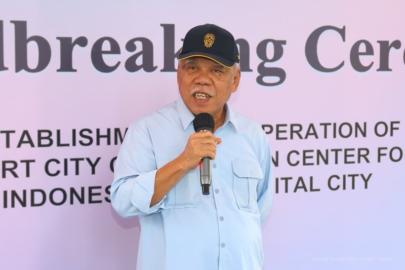 Otorita Ibu Kota Nusantara (IKN) bersama Pemerintah Korea Selatan melaksanakan groundbreaking Smart City Cooperation Center (SCCC) dengan total nilai hibah kerja sama sebesar 9,9 miliar KRW atau sekitar Rp115,94 miliar. (Humas Otorita Ibu Kota Nusantara)