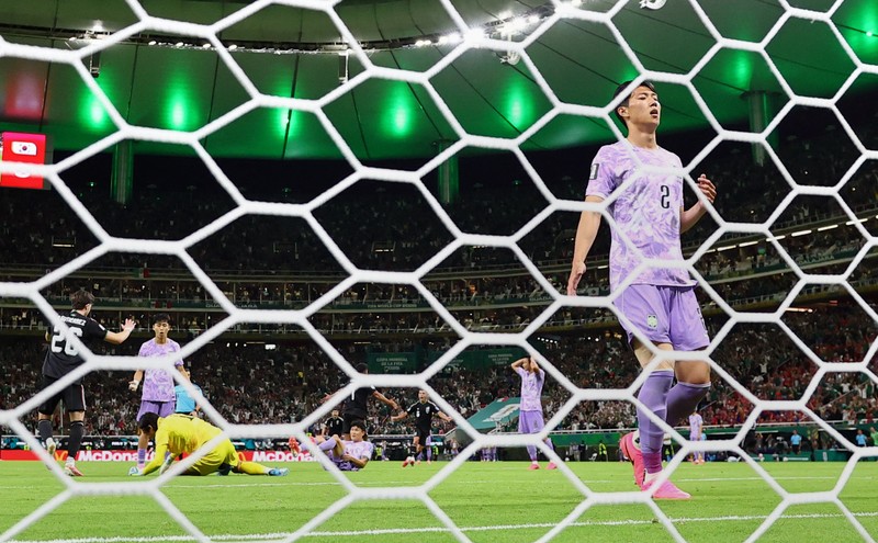 Meksiko lolos ke 32 besar Piala Dunia 2026 usai menaklukkan Korea Selatan 1-0 di Stadion Akron, Kamis (18/6) atau Jumat (19/6/2026) WIB. (REUTERS/Paul Childs)