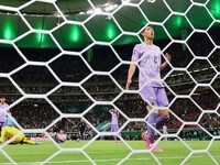 Meksiko lolos ke 32 besar Piala Dunia 2026 usai menaklukkan Korea Selatan 1-0 di Stadion Akron, Kamis (18/6) atau Jumat (19/6/2026) WIB. (REUTERS/Daniel Becerril)
