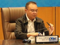 Pimpinan DPR RI Sufmi Dasco Ahmad bersama Komisi III DPR RI (CNBC Indonesia/Faisal Rahman)