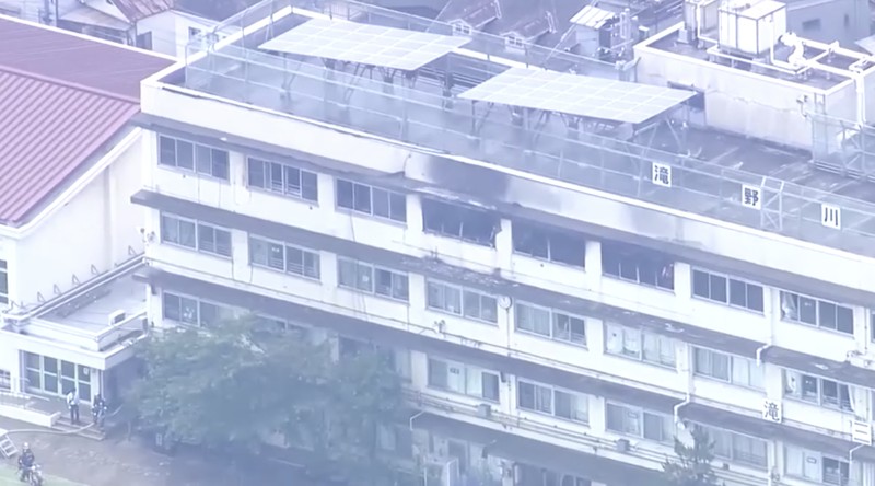 Smoke rises as students are evacuated from a primary school, after a fire broke out, in Kita city, Tokyo, Japan June 19, 2026, in this screengrab obtained from a social media video. @takanyo VIA X/via REUTERS  THIS IMAGE HAS BEEN SUPPLIED BY A THIRD PARTY. MANDATORY CREDIT. NO RESALES. NO ARCHIVES.     TPX IMAGES OF THE DAY        VERIFICATION: - Location confirmed from metadata, buildings, train track and signage that match archive and satellite imagery - Date confirmed by file data and local media report