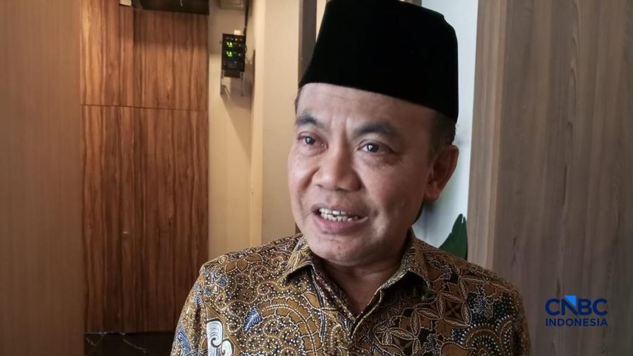 Sekretaris Kementerian Koordinator Bidang Perekonomian Susiwijono Moegiarso. (CNBC Indonesia/Robertus Andrianto Serin)