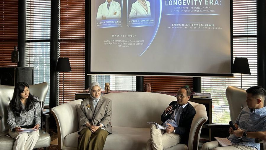 Media Gathering Bersama Mayapada Eye Centre (MEC) di Library Lounge at The Orient Hotel, Jakarta, Sabtu (20/6/2026).