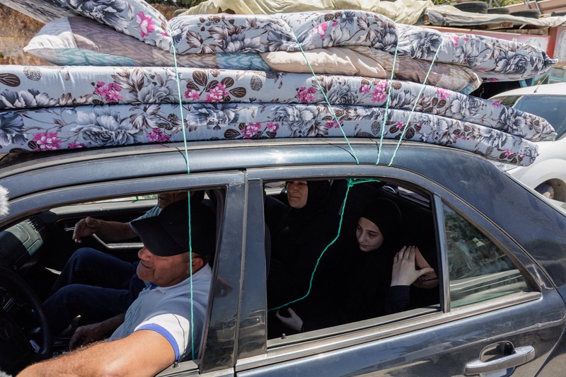 Rentetan serangan udara Israel kembali menghantam wilayah selatan negara Lebanon, Sabtu (20/6) waktu setempat. (REUTERS/Stringer)