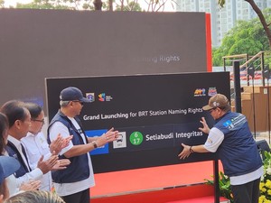 Pramono Resmikan Halte TJ Setiabudi Integritas di Depan Gedung KPK