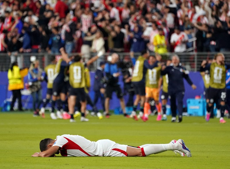 Turki kalah dari Paraguay 0-1 pada matchday kedua Grup D Piala Dunia 2026, Sabtu (20/6/2026) siang WIB. (REUTERS/Eloisa Lopez)