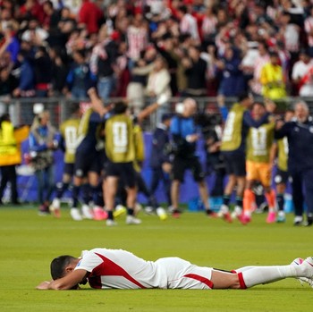 Turki kalah dari Paraguay 0-1 pada matchday kedua Grup D Piala Dunia 2026, Sabtu (20/6/2026) siang WIB. (IMAGN IMAGES via Reuters/DAVID GONZALES)
