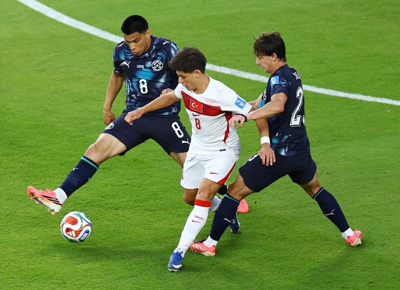 Turki kalah dari Paraguay 0-1 pada matchday kedua Grup D Piala Dunia 2026, Sabtu (20/6/2026) siang WIB. (REUTERS/Eloisa Lopez)