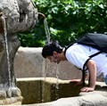 Gelombang panas ekstrem melanda sebagian besar wilayah Eropa pada Minggu (21/6/2026), dengan suhu mendekati 40 celsius atau sekitar 104 fahrenheit. (REUTERS/Juan Barbosa)