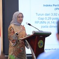 Menteri PANRB Rini Widyantini dalam Peluncuran Program E-Learning ASN Berintegritas, Jakarta, Rabu (17/6/2026).