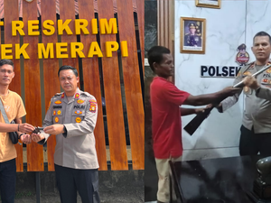 Warga di Lahat Serahkan 2 Senpi Ilegal ke Polisi