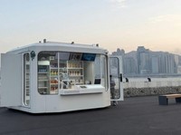 Sebuah toko robot otonom sepenuhnya di tepi laut Hung Hom. (Dok. Galbot)
