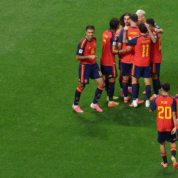 Spanyol berhasil mengalahkan Arab Saudi dengan skor telak 4-0 dalam laga kedua grup H Piala Dunia 2026 di Atlanta, Minggu (21/6/2026) waktu setempat. (REUTERS/Siphiwe Sibeko)