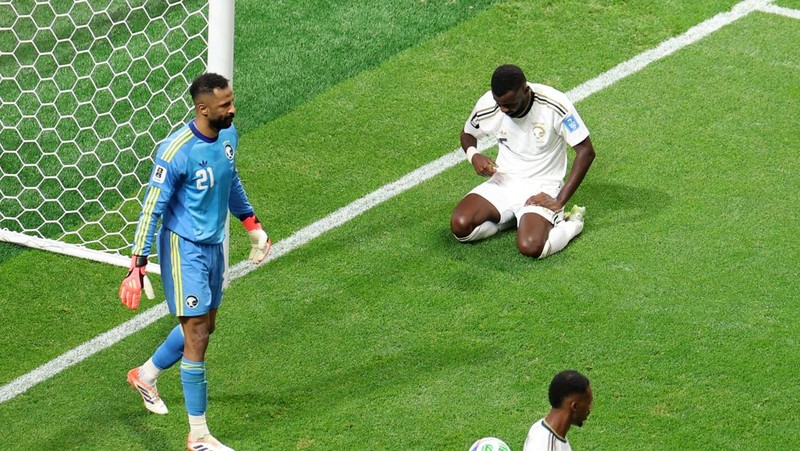 Spanyol berhasil mengalahkan Arab Saudi dengan skor telak 4-0 dalam laga kedua grup H Piala Dunia 2026 di Atlanta, Minggu (21/6/2026) waktu setempat. (REUTERS/Siphiwe Sibeko)