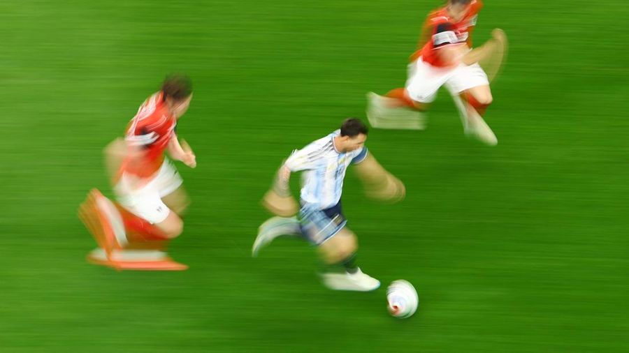 Argentina memuncaki klasemen sementara Grup J Piala Dunia 2026 usai mengalahkan Austria di Stadion AT&T, Senin (22/6) atau Selasa (23/6/2026) WIB. (REUTERS/Issei Kato)
