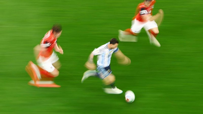 Argentina memuncaki klasemen sementara Grup J Piala Dunia 2026 usai mengalahkan Austria di Stadion AT&T, Senin (22/6) atau Selasa (23/6/2026) WIB. (REUTERS/Issei Kato)
