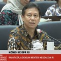 Foto: Menteri Kesehatan Budi Gunadi Sadikin dalam rapat kerja dengan Komisi IX DPR RI, Selasa (23/6/2026). (Tangkapan layar YouTube Komisi IX DPR)