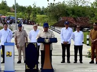 Peresmian Inpres Tahun 2025 Jalan Daerah Sepanjang 1.151 Km di Seluruh Indonesia, Selasa (23/6/2026). (Tangkapan layar Youtube Setpres RI)