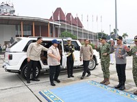 Presiden Prabowo Subianto di Pangkalan Udara Halim Perdanakusuma, Jakarta Timur, Selasa (23/6/2026). (BPMI)