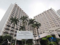 Suasana bangunan Hotel Sultan di Blok 15 Kawasan Gelora Bung Karno (GBK), Jakarta, Selasa (23/6/2026). (CNBC Indonesia/Muhammad Sabki)