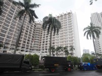 Suasana bangunan Hotel Sultan di Blok 15 Kawasan Gelora Bung Karno (GBK), Jakarta, Selasa (23/6/2026). (CNBC Indonesia/Muhammad Sabki)