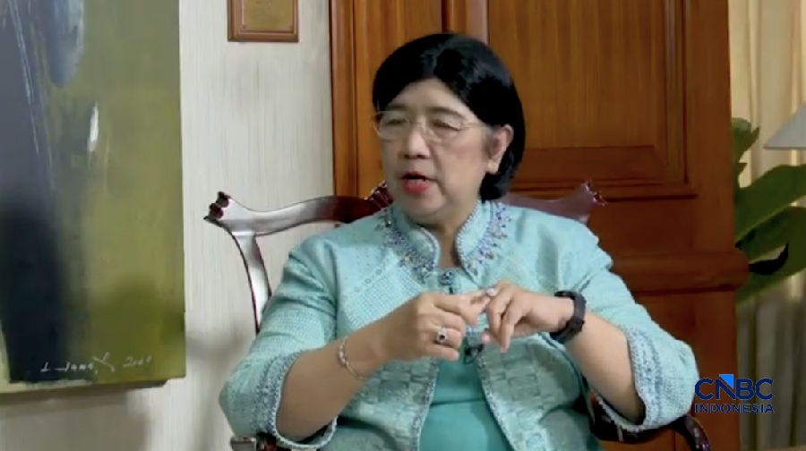 Deputi Gubernur Senior Bank Indonesia, Destry Damayanti dalam Economic Update, Selasa, (23/06/2026). (CNBC Indonesia TV)