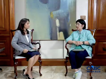 Deputi Gubernur Senior Bank Indonesia, Destry Damayanti dalam Economic Update, Selasa, (23/06/2026). (CNBC Indonesia TV)