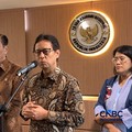 Dewan Ekonomi Nasional dan Menteri Kesehatan Budi Gunadi Sadikin, Rabu (24/6/2026). (CNBC Indonesia/Fergi Nadira)