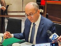 Duta Besar Republik Arab Mesir untuk Indonesia, Yasser Hassan Farag Elshemy, di acara The National Day of The Arab Republic of Egypt 2026 di The Westin, Jakarta Selatan, Rabu (24/6/2026). (CNBC Indonesia/Thea Fathanah Arbar)