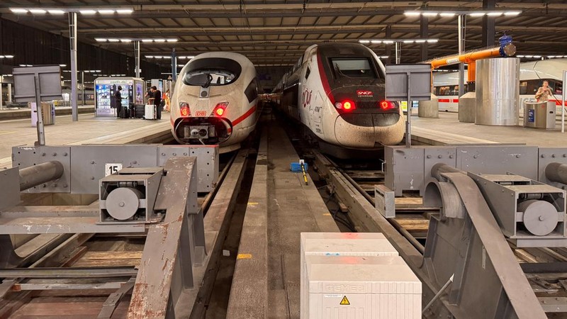 Jaringan transportasi kereta Jerman mengalami gangguan besar-besaran, Selasa (23/6/2026) malam waktu setempat. (REUTERS/Christine Uyanik)