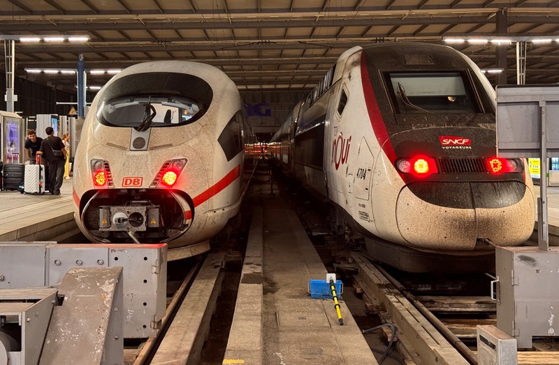 Jaringan transportasi kereta Jerman mengalami gangguan besar-besaran, Selasa (23/6/2026) malam waktu setempat. (REUTERS/Christine Uyanik)
