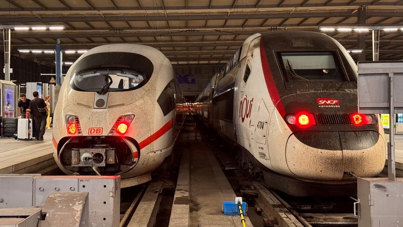 Jaringan transportasi kereta Jerman mengalami gangguan besar-besaran, Selasa (23/6/2026) malam waktu setempat. (REUTERS/Christine Uyanik)