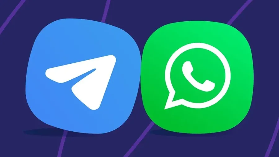 Kolase Whatsapp dan Telegram. (Istimewa)